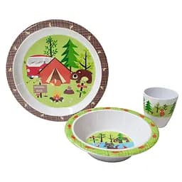 Сервиз столовый Gimex Tableware Kids 3 Pieces 1 Person Adventure (6965570), Зелёный