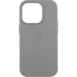 Чохол Leather Case with MagSafe для Apple iPhone 16 Pro Light Grey AAA [119595]