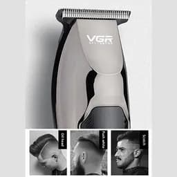 Тример для бороди VGR VOYAGER PROFESSIONAL TRIMMER универсальний тример для стрижки волосся, машинка для стрижки аккумуляторна, тример для гоління
 - мініатюра 4