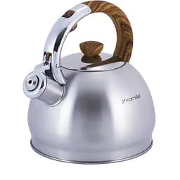 Чайник Kamille з нержавіючої сталі зі свистком 2 л (0694N)