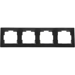 Рамка Brille на 4 поста черная RB-4F/A bk