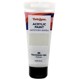 Акрилова фарба Brushme глянцева Пастельно-сіра TBA60066 60 мл