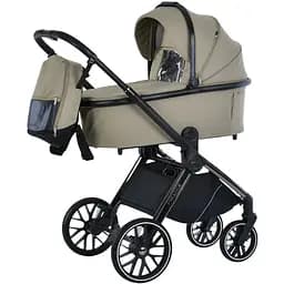 Універсальна всесезонна коляска El Camino ME 1124-2 Prestige Calm Beige 2 в 1: люлька + прогулянковий блок