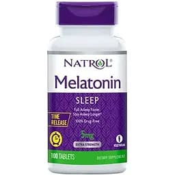 Натуральная добавка Natrol Melatonin 5mg Time Release, 100 таблеток
