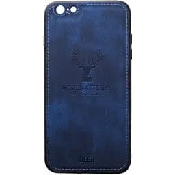 Чохол-накладка Toto Deer Shell With Leather Effect Case Apple iPhone 6/6s Dark Blue