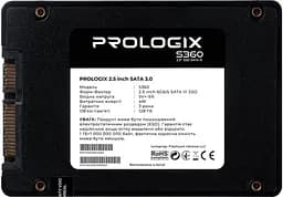 Накопичувач SSD ProLogix Sata 2.5 128GB S360 120 (PRO128GS360) - мініатюра 2