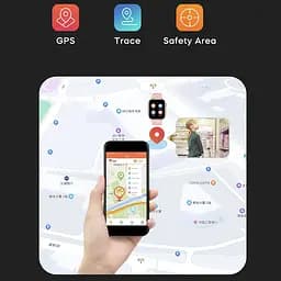 Смарт-годинник дитячі LEMFO K20 4G з камерою WI-FI GPS SIM-карта GEO паркан силіконовий ремінець Black (16740) - мініатюра 7