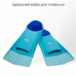 Короткі ласти для тренування в басейні Renvo Frio із закритою п'ятою різнокольоровий розмір 42-44 (SF100-06 42-44) - мініатюра 8