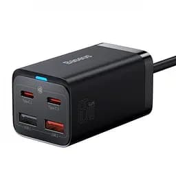 Блок швидкого заряджання 4 порти Baseus GaN3 Pro 65 W (2 Type-C + 2 USB) - мініатюра 3