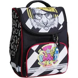 Рюкзак шкільний каркасний з ліхтариками Bagland Успіх 12 л чорний 175k (00551703) - мініатюра 3