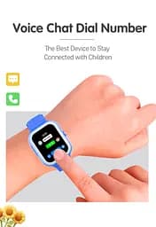 Смарт годинник-телефон дитячі Wonlex KT31 4G з камерою WI-FI GPS SIM-картою Blue (16997) - мініатюра 10