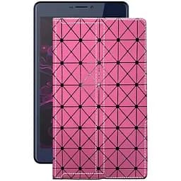 Чохол StatusCASE з екошкіри для планшету Nomi Corsa 4 Pro C070044 Рожевий ромб