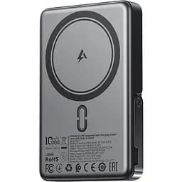 УМБ Acefast Magnetic Wireless 10000mAh 22.5W PD,QC 3.0 USB-C In/Out, QI 15W, with holder M17 Black - мініатюра 3