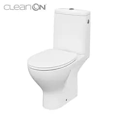 Унитаз-компакт 649 Cersanit Moduo CleanOn 010 3/5 с сиденьем duraplast Slim Soft Close K116-001