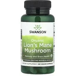 Їжовик гребінчастий Swanson 60 веганських капсул