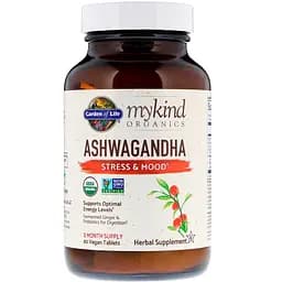 Ашваганда Garden of Life Ashwagandha MyKind Organics 60 таблеток