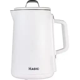 Електрочайник Magio МG-518, білий, 1500W, 1.5 л, дисковий, подвійні стінки: нержавіюча сталь, пластик, автоматичне відключення під