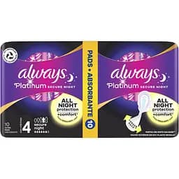 Гігієнічні прокладки Always Platinum Secure Night Duo ароматизовані 10 шт. - мініатюра 2