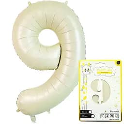 Кулька фольгована цифра 9 491909 Білий shop (5550000335008)
