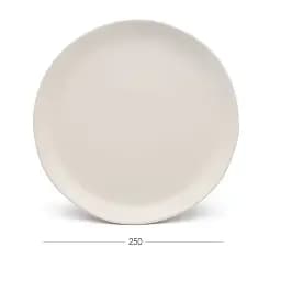 Тарілка обідня МВМ My Home KP-32 25 см біла (KP-32 WHITE) - мініатюра 3