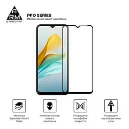 Захисне скло на ZTE Blade A53/A53 Pro/V40 Design з олеофобним покриттям, Pro, повне проклеювання, антистатичний і пиловідштовхуючий шар, 9H, самоклеючеся, 2.5D, на весь екран, антистатичний клей, ArmorStandart (ARM68743) - мініатюра 2