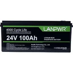 Акумулятор LanPWR LiFePO4 24V 25.6V/100Ah/2560Wh [LANPWR-24-100] [125502] - мініатюра 6