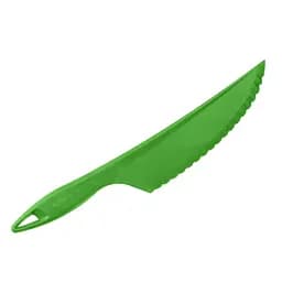 Пластиковий кухонний ніж для силіконового килимка крему, торта, тіста овочів та фруктів 30.5 см, Kitchette Салатовий 84347