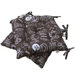 Подушка на стілець Прованс Brown Breakfast 40х40 см, коричневий (11184)