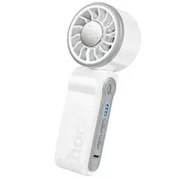 Портативний вентилятор Hoco HX604 handheld folding fan 3000 mAh White