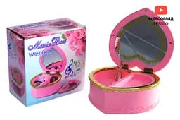 Музична скринька з дзеркальцем, 17x9.5x17.5 см