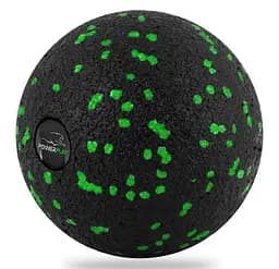 Набір для масажу та йоги PowerPlay PP_4091 EPP (2 м'ячики + валик масажер 15*5,3 см.) Green + гумка 5.5 кг (PP_4091_Green) - мініатюра 2