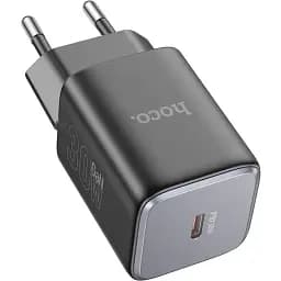 Мережевий зарядний пристрій Hoco N43 Vista single port PD30W charger(EU) Чорний