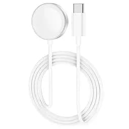 Зарядка Qi HOCO Wireless charger Type-C для iWatch CW39C usb-c вихід для 1-7/SE Series біла - мініатюра 7