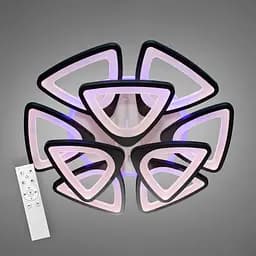 Люстра світлодіодна 517 Light 3color з пультом 140Вт Чорний (01517)