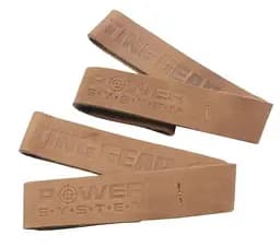 Лямки для тяги шкіряні Power System PS-3320 Leather Straps Бежеві (PS_3320) - мініатюра 4