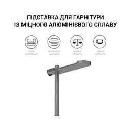 Підставка для гарнітури OfficePro Aluminum Alloys Grey (LS350G) - мініатюра 7
