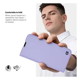 Чехол-книжка для Xiaomi Redmi Note 14 Pro 4G, OneFold Case, фиолетовый, из экокожи (PU) и TPU, с магнитом, с подставкой и отделением для карт, трансформируется в подставку, противоударный, защита всего корпуса, ArmorStandart (ARM79804) - мініатюра 5