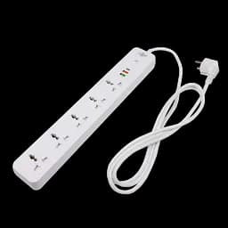 Мережевий фільтр (подовжувач) LogicPower (5x220V-2500W, 1xUSB-38W/PD/QC3.0, 1xType-C 20W, 1xUSB 18W) - мініатюра 3