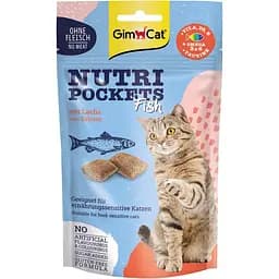 Лакомство для кошек GimCat Nutri Pockets Fish лосось 60 г (G-419626)