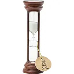 Пісочний годинник Склоприлад 4-21, 5 хвилин пісок білий вишня (300528)