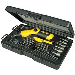 Викрутка реверсивна Stanley Pistol Grip Ratchet тріщатка насадки 38 шт. DW (0-63-038)