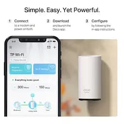 TP-Link Система WiFi-Mesh Deco BE25 BE5000, 2x2.5GE LANWAN, 1мод, зовнішня - мініатюра 10