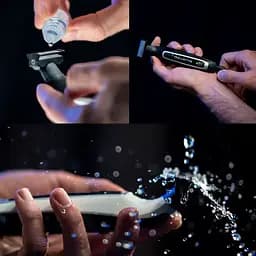 Rowenta Тример Forever Sharp, для бороди і вусів, мережа+акум., роторний мотор, насадок-3, сталь, чорний - мініатюра 7