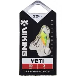 Балансир Viking Fishing Yeti Ice Jig 20mm 3.0g #5 Acid - мініатюра 2