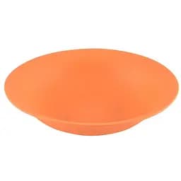 Тарелка Fissman из бамбукового волокна глубокая оранжевая 19x5 см (8995)