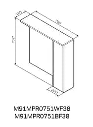 Дзеркало з шафою AM.PM Gem S 75 см M91MPR0751BF38 - мініатюра 8
