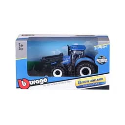 Дитяча іграшка Трактор New Holland T7.315 Bburago 18-31632 з фронтальним навантажувачем