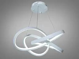 Люстра стельова LED Diasha 7513/550WH 7513, 100W, 5500 лм, білий, регульована висота, для коридору, вітальні, кухні
