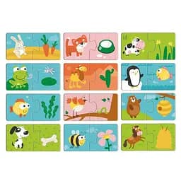 Дитячий пазл "ДУО-Хто що їсть" DoDo Toys 300691, 24 елемента - мініатюра 3