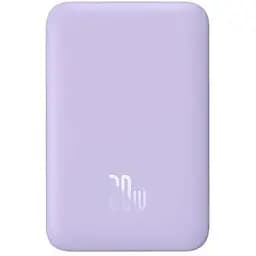 Портативное зарядное беспроводное - аккумулятор Baseus Magnetic Mini OS 20W 10000 mAh (PPCX110105) фиолетовый